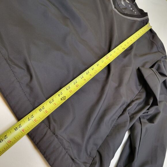 NIKE GOLF XL black gray vneck windbreaker wind shirt w/ POCKETS EXTRA LARGE - Picture 4 of 7